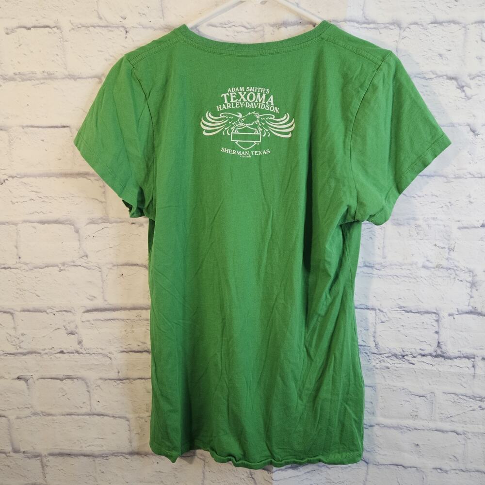 Harley-Davidson Shirt Womens XL Shake Your Shamrock St Patrick Tee - Picture 3 of 6